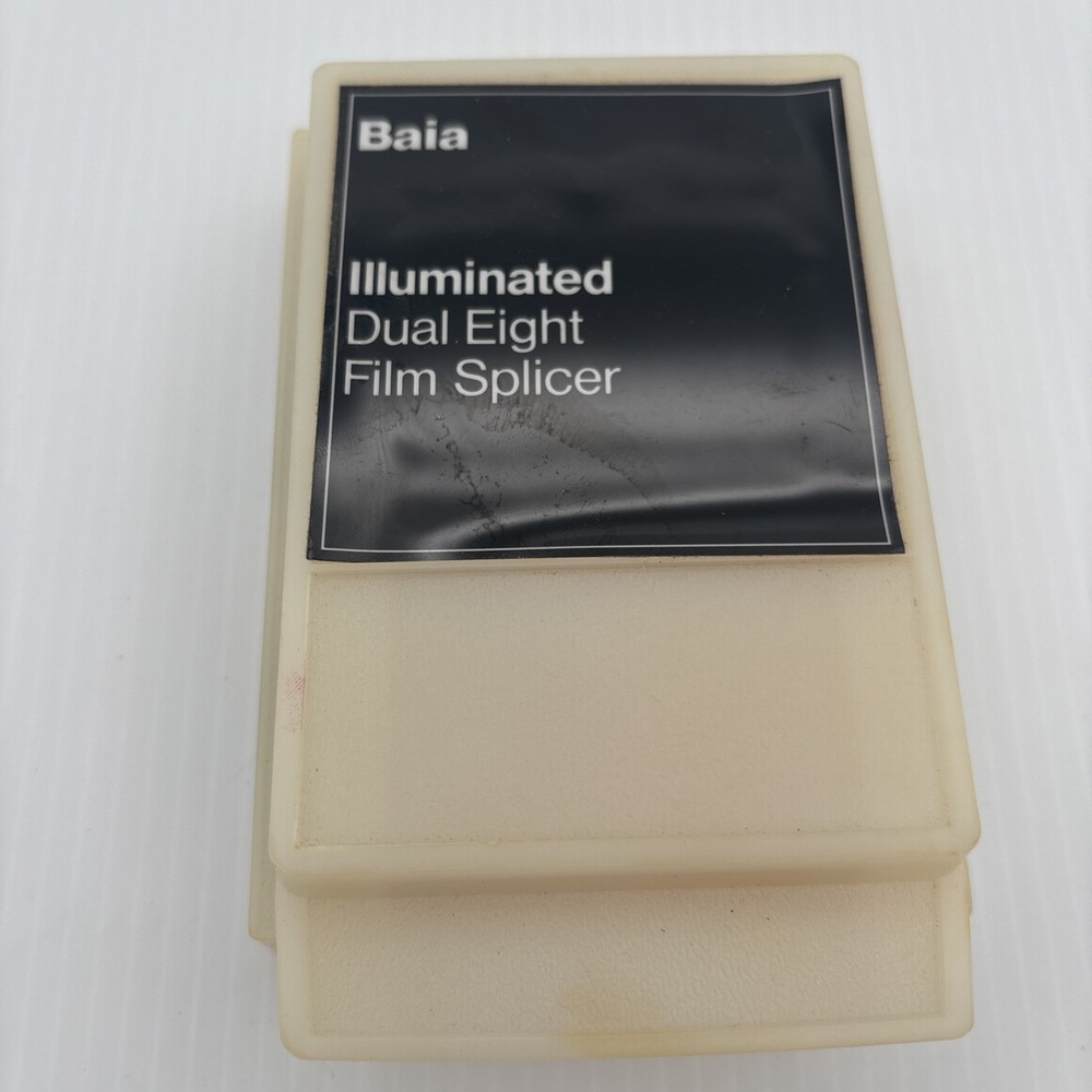 BAIA Illuminated Super-8 and 16mm DUAL Format FILM SPLICER Staight or S Cut